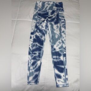 American Eagle Outfitters Blue Tie-Dye Leggings